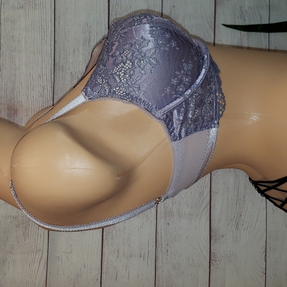 Victoria's Secret Dream Angels Push-up Bra 32 DD 32E Lilac Purple Lace - Picture 6 of 8